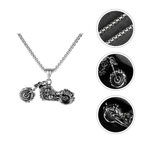 Motorbike pendant choker - ,