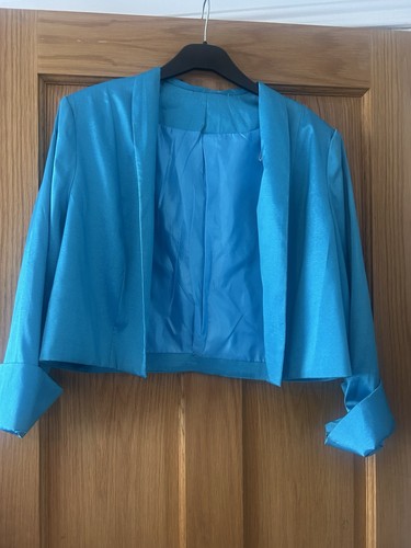 Mascara blue cropped bolero - mascara,