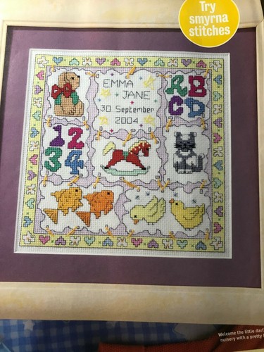 Birth sampler cross stitch - sampler,