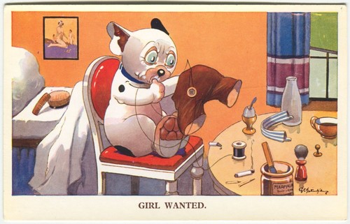 Bonzo girl wanted - wanted,, sewing,