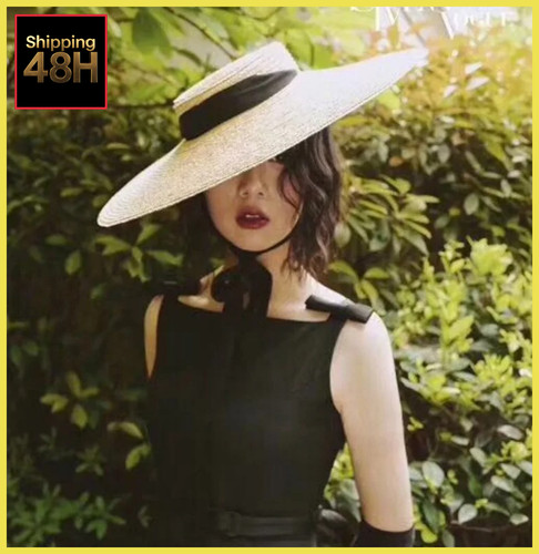 Women large wide brim straw - large,