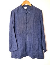 East Linen Jacket Size 12 Blue