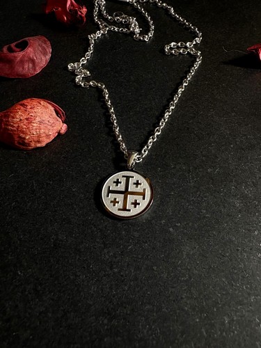 Jerusalem cross necklace - jerusalem,