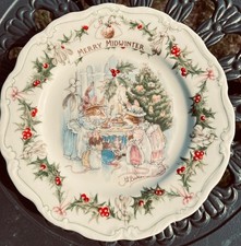 Brambly Hedge Royal Dalton 8" Plate - Merry Midwinter - 1994