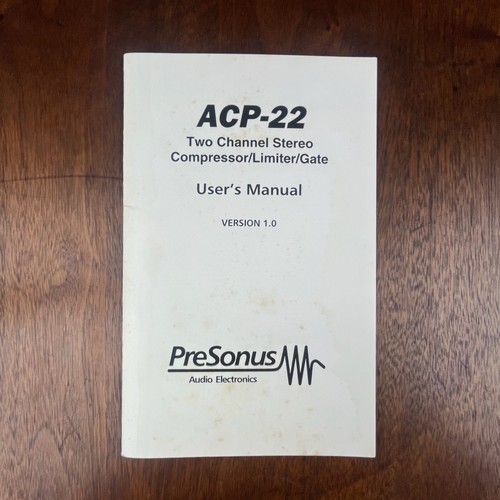 Vintage presonus acp - acp-22, two