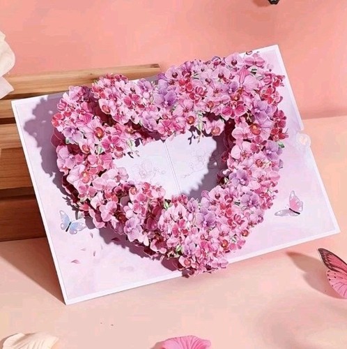 Beautiful orchid heart pop - 3d,