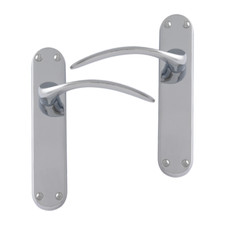 UAP Majestic Style Lever on Backplate Internal Door Handle Lever Latch in Chrome
