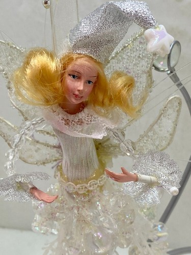 Beaded glitter fairy angel - glitter,
