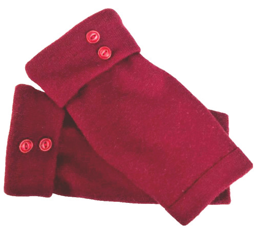 Fingerless gloves red dark - fingerless,