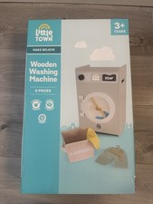 Brand New Aldi Littletown Kids Wooden Washing Machine Xmas Gift Stocking Filler