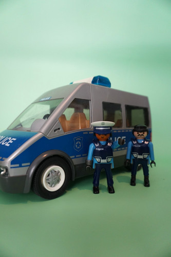 Playmobil police truck with - truck,