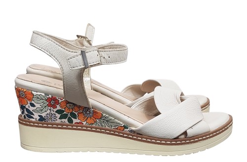 Pavers cream floral wedge - pavers, &