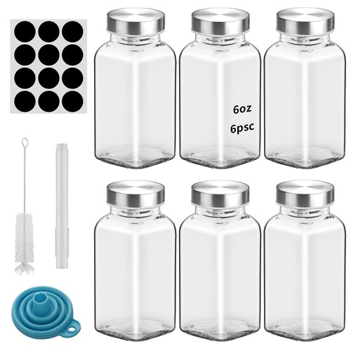 6pcs 6oz glass - glass, spice