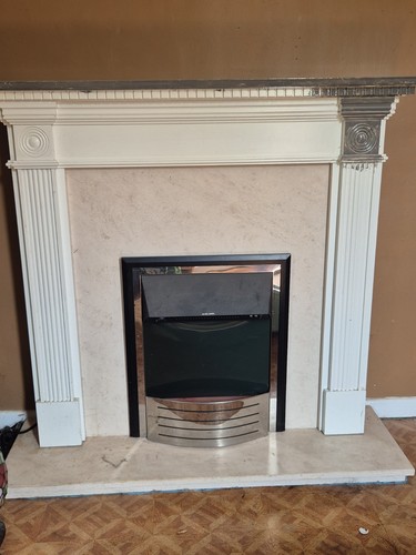 Wooden fireplace surround - wooden,
