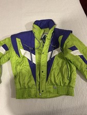 Vintage Rodeo Neon Green Ski Jacket 80s Retro