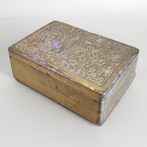 Vintage embossed cigarette box - embossed,