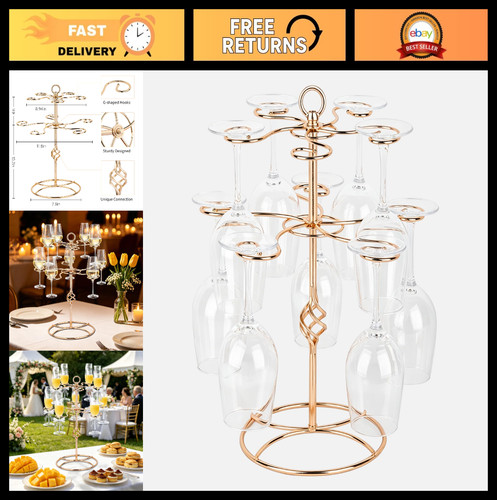 Elegant rose gold tier wine - elegant, 2-tier