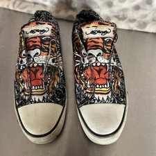 Ed Hardy Slip On Tiger Graphic