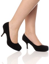 WOMENS LADIES LOW MID KITTEN