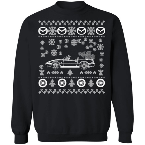 Mazda miata ugly christmas - ugly,