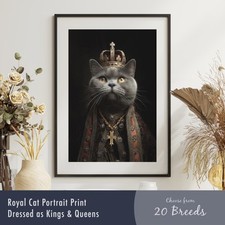 Royal Cat Portrait Print |