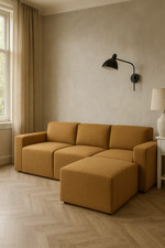 Hendrik Sofa 3 Seater & Pouffe