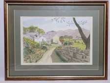 Vintage Watercolour Framed