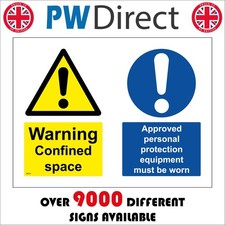SIGN WARNING CONFINED SPACE