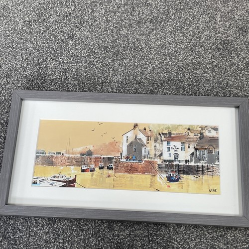 Framed polperro harbour - framed,