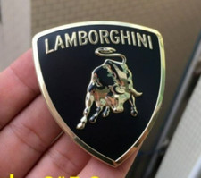Lamborghini Metal Shield Logo Badge Bull Gold Urus Uracan Aventador 6cm
