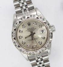 Ladies Diamond Dial & Bezel Rolex Oyster Perpetual Datejust – Box & Papers