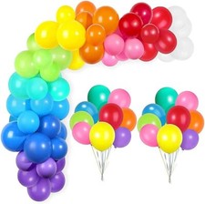 Rainbow Balloon Arch Kit Birthday Decor Wedding Babyshower Party Balloon Garland