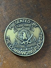 u.s. army forces challenge coin . winners never quit !