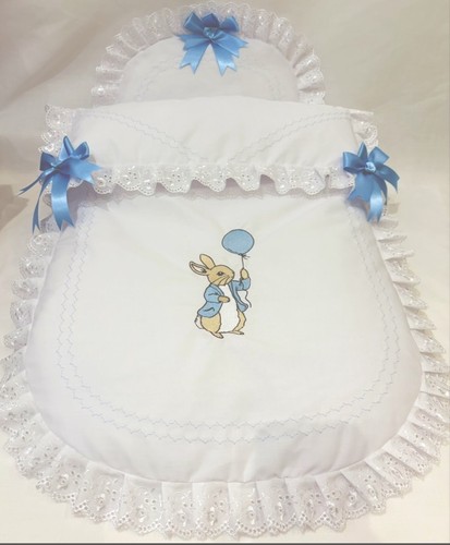Pram quilt and pillow - and,