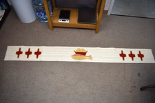 Older White Altar Frontal Made