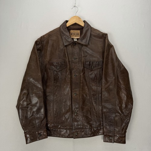 Gap blue jeans brown - gap, leather