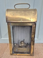 Ship's Brass Oil Lamp N.F