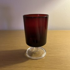 vintage Luminarc Cavalier Ruby