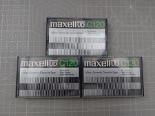 3x maxell UD C120 Cassette