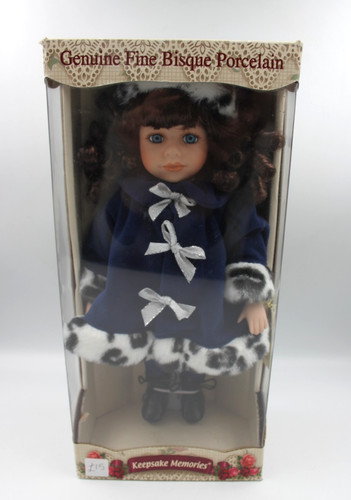 Bisque porcelain doll - bisque,