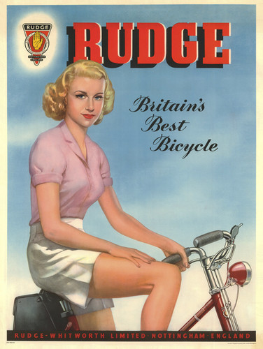 Rudge pin vintage bicycle - rudge,