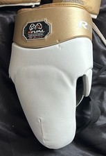 Rival RNFL Groin Protector Laces White & Gold