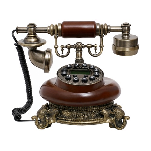 Retro landline phone with - retro,