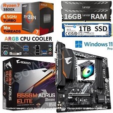 AMD Ryzen 7 3800X + 16GB RAM + 1TB SSD + GIGABYTE B550M AORUS ELITE  Motherboard