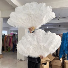 13Bone Ostrich Feathers Fan