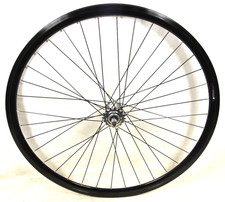 REAR FLIP FLOP WHEEL BLACK 700c 622 - 13 FIXIE DUAL WALL RIM + SEALED HUB