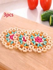 3/6/9pcs Heat Resistant Bamboo