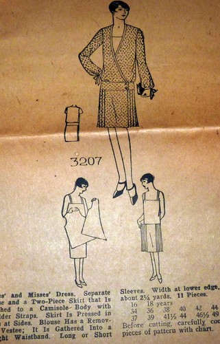 Lovely vtg 1920s dress sewing - *lovely,