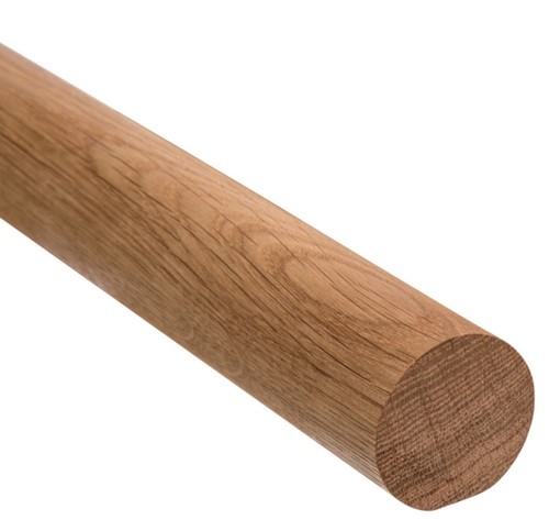 Oak 45mm mopstick handrail - 45mm,