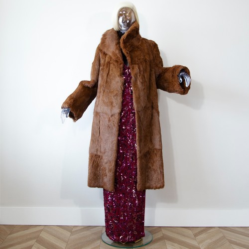 Vintage 1970s beaver fur coat - vintage,